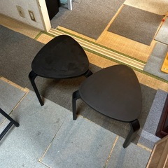 IKEA KYRRE ブラックスツール 2個セットの画像