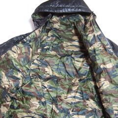 冬物　ジャンパー/ブラック色と迷彩柄のリバーシブル/　サイズＬＬサイズ　の画像