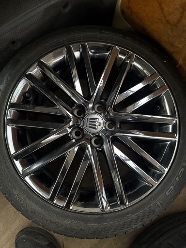 クラウン210　スパッタリング　純正タイヤホイール　225/45R18