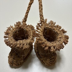 レトロな藁細工のミニ飾りの画像