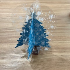 クリスマスツリーカードの画像