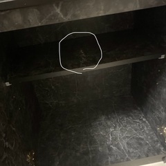 ※10/21まで※（大川家具）食器棚•レンジ台【2024年7月購入】の画像
