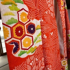 振袖　しぼり　成人式などの画像