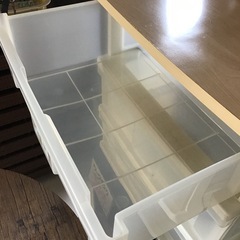 ウッドトップチェスト　3段　プラチェスト　プラケース　衣装ケース　中古品の画像