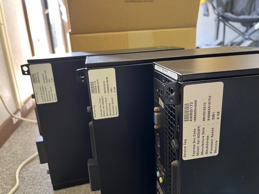DELL optiplex 3020 3台とレーザープリンターと19インチ、24インチ液晶のセット