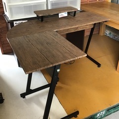 未使用　コーナー付きワークデスク　机　テーブル　作業台の画像