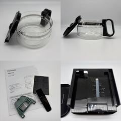 パナソニック コーヒーメーカー 全自動 ミル付き 沸騰浄水機能 デカフェ豆コース搭載 ブラック NC-A58-Kの画像