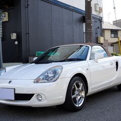即乗りＯＫ MR-S 後期 Vエディション 実走行41020km 車検8年12月18日 ナビ フルセグTV DVD再生機能 Bluetooth 本革シート 禁煙車 記録簿多数あり ETCの画像