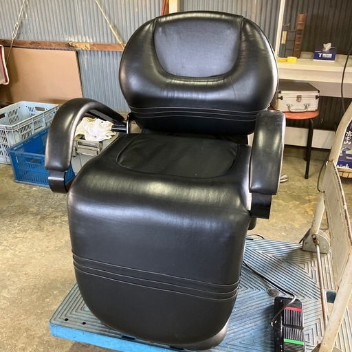 12/6限定☆バーバーチェア中古品☆電動リクライニングバーバー椅子☆理容美容室☆シャンプー椅子☆電動椅子☆バーバー