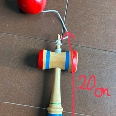 20センチ　木製けん玉　レトロ　の画像