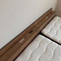 RASIK ワイドキング(シングルx2)ローベッド+マットレスの画像