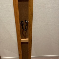 全身鏡　コンパクト　壁掛け　木製の画像