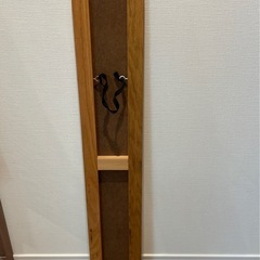 全身鏡　コンパクト　壁掛け　木製の画像
