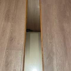 全身鏡　コンパクト　壁掛け　木製の画像