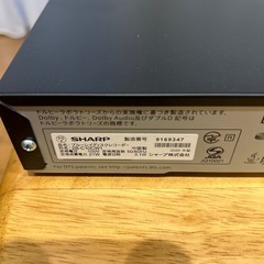 SHARP ブルーレイレコーダーの画像