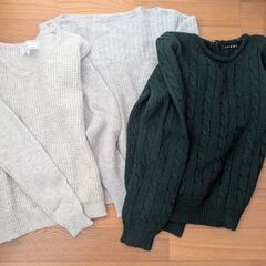 ニット　セーター　3枚組　サイズ38の画像