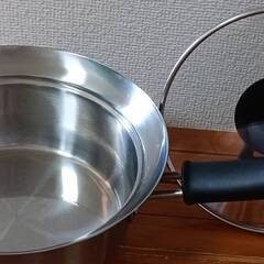 ステンレス三層底片手鍋　サイズ16Cm 中古品の画像