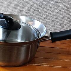 ステンレス三層底片手鍋　サイズ16Cm 中古品の画像