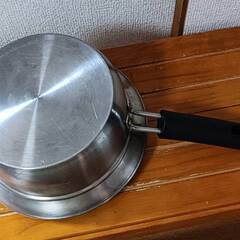 ステンレス三層底片手鍋　サイズ16Cm 中古品の画像