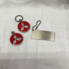 ☆ドリーム2号館☆三菱 両面ロゴキーホルダー 3コセットの画像