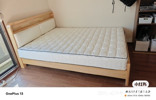 ? 木製セミダブルベッド（1.5m）譲ります ?