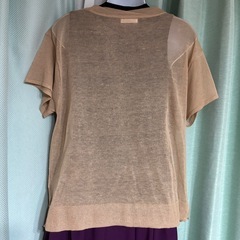 DRESKIP 半袖Tシャツ ベージュ M☆の画像