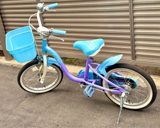 アナと雪の女王 16インチ 子供用自転車（身長98〜116cm）補助輪付き トイザらス限定現行モデル、屋根下保管