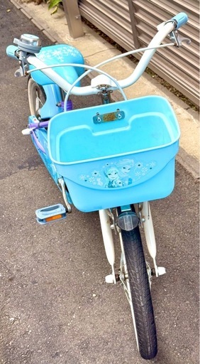 アナと雪の女王 16インチ 子供用自転車（身長98〜116cm）補助輪付き トイザらス限定現行モデル、屋根下保管