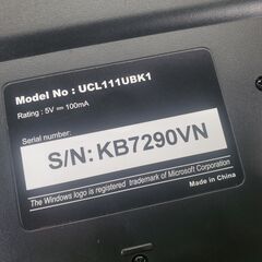 USBキーボードLITEON UCL111UBK1の画像