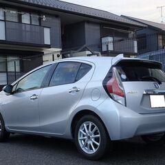 車検満タン 29年式 アクア 実走19220km トヨタセーフティセンス 衝突軽減ブレーキ ナビ TV Bluetooth バックモニター スマートキー ETCの画像