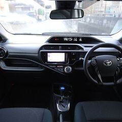 車検満タン 29年式 アクア 実走19220km トヨタセーフティセンス 衝突軽減ブレーキ ナビ TV Bluetooth バックモニター スマートキー ETCの画像