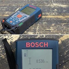【久留米】【引き取り限定】【中古品】BOSCH ボッシュ GLM250VF レーザー距離計 測定可能範囲:0.05-250m 電源:単4形アルカリ乾電池×4本 専用ソフトケース付の画像