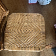 籐家具　籐のチェアの画像