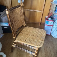 籐家具　籐のチェアの画像