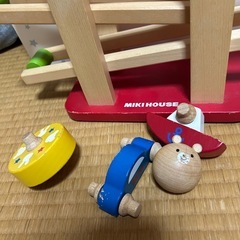 ベビーおもちゃ　ミキハウス　木製　コロコロ　ウッドスロープの画像