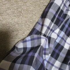 PLSTプラスト　チェックのフレンチスリーブブラウスS　断捨離中！の画像