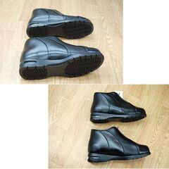 未使用 24.5cm 裏ボアブーツ 黒 オットリーノ ブラック ショートブーツ 靴 くつ クツ 札幌市 清田区 平岡の画像