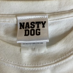 M2510-233 NASTYDOG プリント Tシャツ Mサイズ  汚れ有りの画像