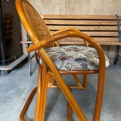 ラタン椅子　中古品　の画像