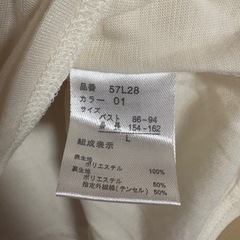 レース白系Tシャツ　Lsizeの画像
