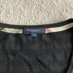 BURBERRY 半袖サマーニット ブラック Sサイズ レディース
の画像