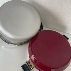 MYDO圧力鍋＆Pierre Cardin赤鍋セット✨使用少なめ／保存傷ありの画像