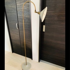 【アンティーク】間接照明 / フロアライト（ゴールド） 