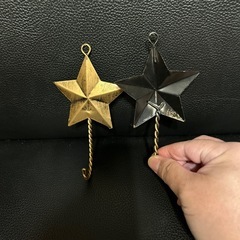 星のフック２個セットの画像