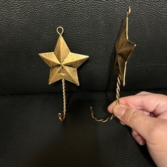 星のフック２個セットの画像