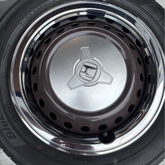 ホンダ純正 N-BOX スラッシュ 鉄ホイール メッキリム 4本セットの画像