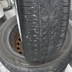 ホンダ純正 N-BOX スラッシュ 鉄ホイール メッキリム 4本セットの画像