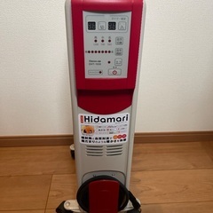 Hidamari マイコン式 オイルヒーター　レッド OHT-1556RDの画像