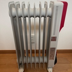 Hidamari マイコン式 オイルヒーター　レッド OHT-1556RDの画像