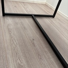 石材＋スチール製高級ローテーブル【定価17,000円】の画像